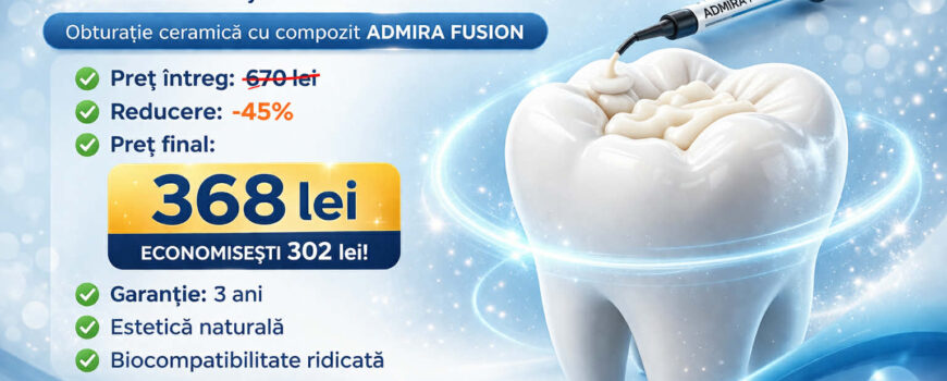 Obturație ceramică în Cluj – promoție pentru plombe dentare estetice | Smile Dental Clinic